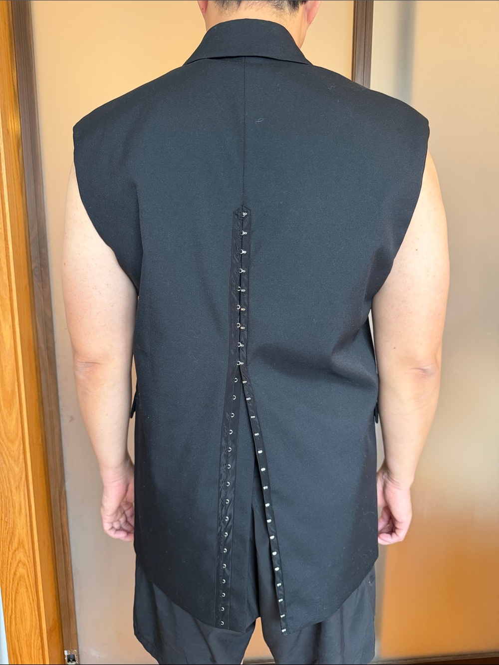 Cheeky Black Sleeveless Blazer Vest
